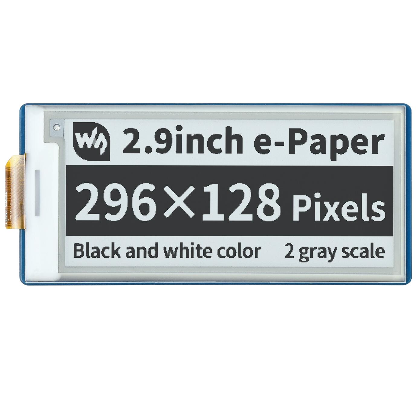 Display Epaper 2.9 - وحدة عرض إلكترونية من ويفيشير طراز