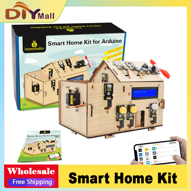 Home Automation Arduino - Keyestudio Smart IoT Home Kit مع