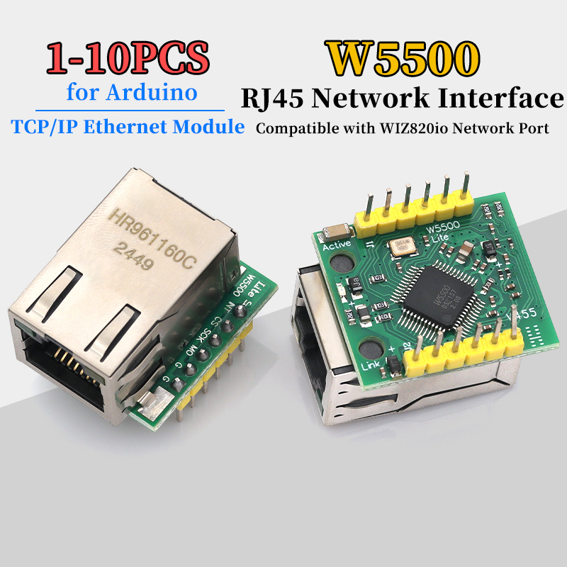 Ethernet Module W5500 - 1/5/10 قطع وحدة W5500 متوافقة مع