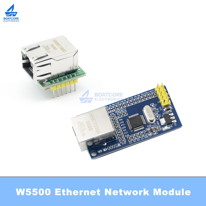 Ethernet Module W5500 - شريحة W5500 جديدة، محول SPI إلى