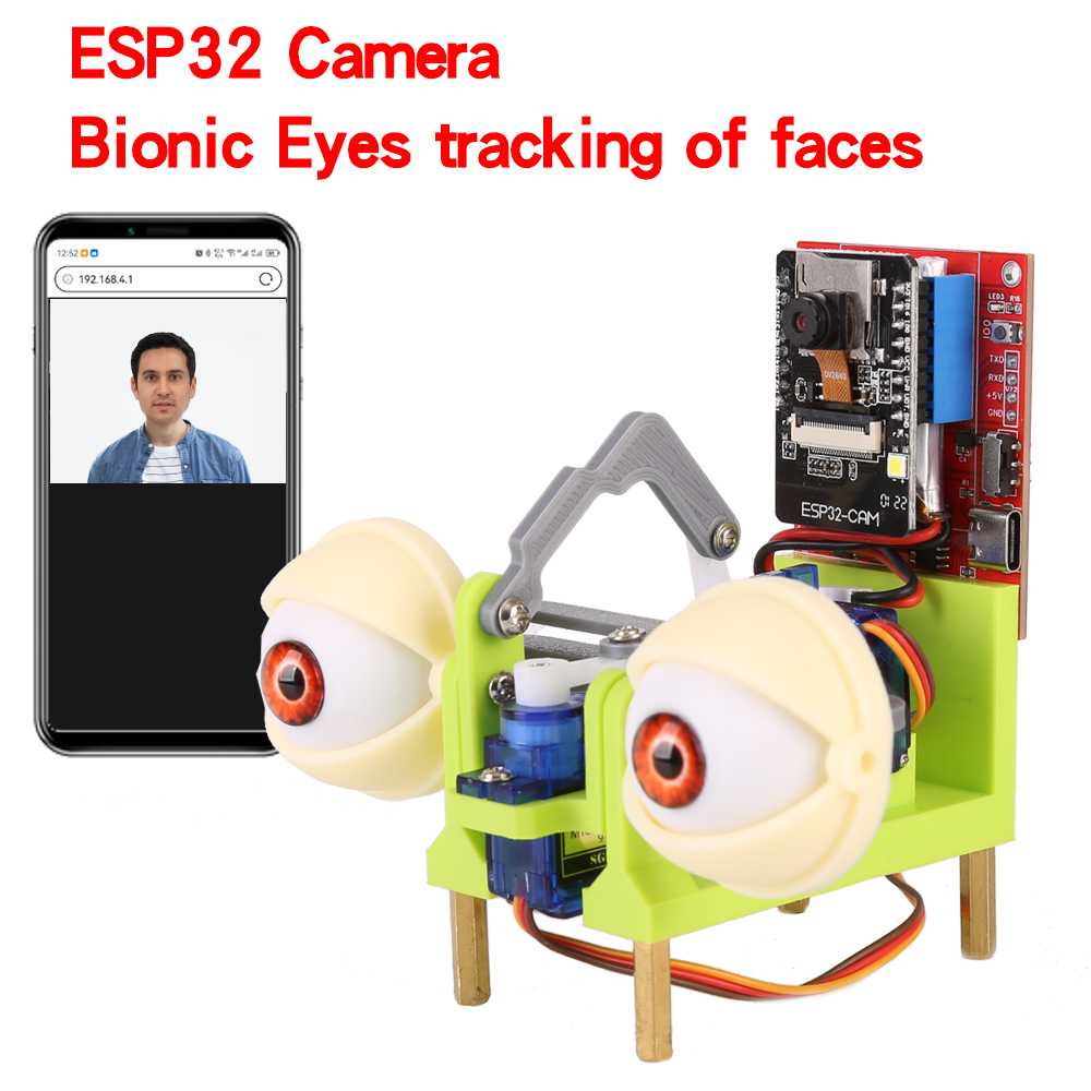 Diy Automation - WatchEye ESP32 كاميرا بيونيك عيون تتبع