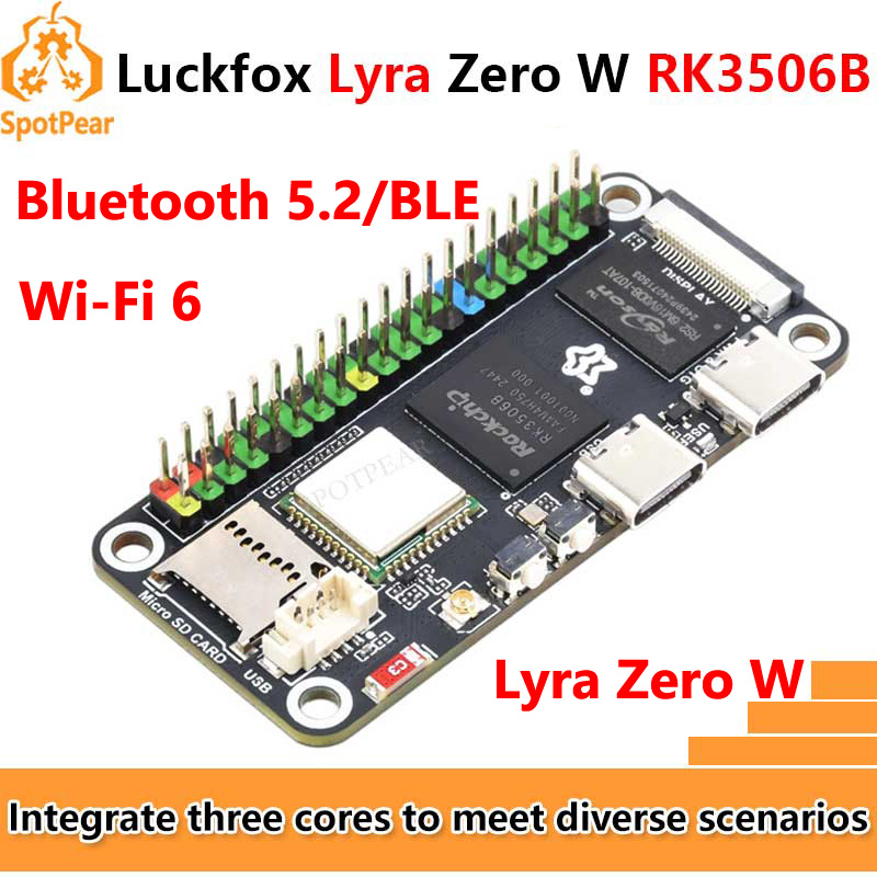 Pi Zero W Board - لوحة Luckfox Lyra Zero W RK3506B