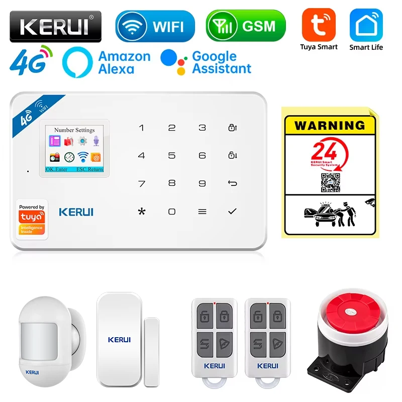 Smart Home Automation Diy - KERUI نظام إنذار أمان عدة W184