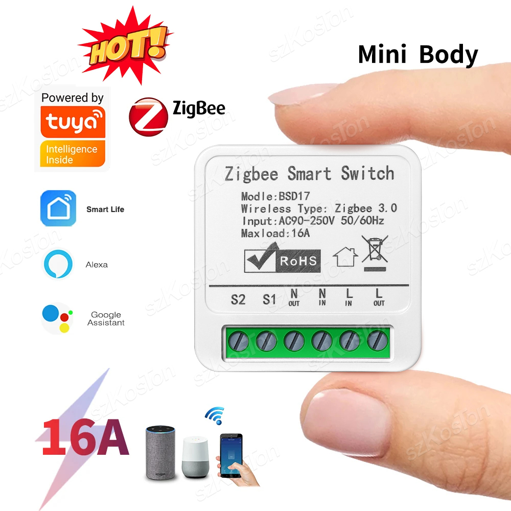 Diy Home Automation Hub - 16A تويا زيجبي وحدة تبديل ذكية