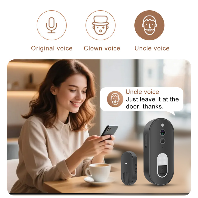 جرس باب ذكي لاسلكي واي فاي بدق - مراجعة Smart Doorbell Wired وسعره