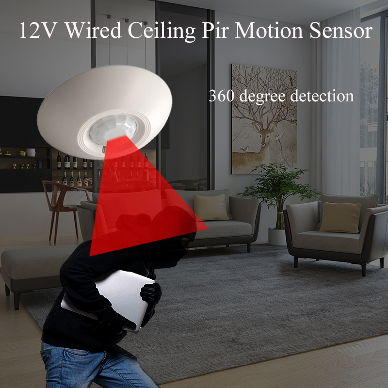 12 فولت السلكية PIR محس حركة ك - مراجعة Motion Sensor Pir Wired وسعره