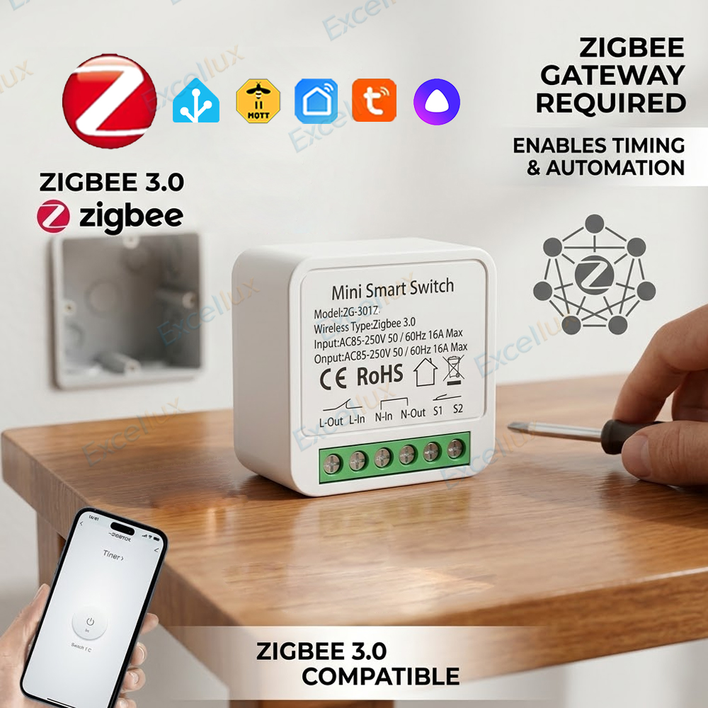 مفتاح ذكي صغير 16 أمبير بتقنية - مراجعة Diy Home Automation Controller وسعره