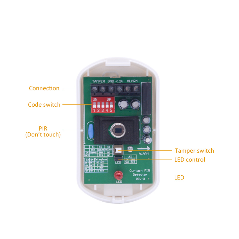 مستشعر حركة سلكي داخلي يعمل بت - مراجعة Motion Sensor Pir Wired وسعره