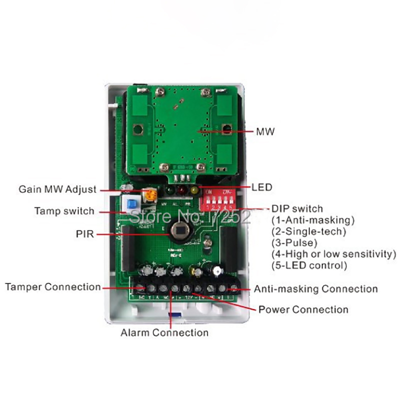 جهاز استشعار حركة داخلي سلكي ب - مراجعة Motion Sensor Pir Wired وسعره