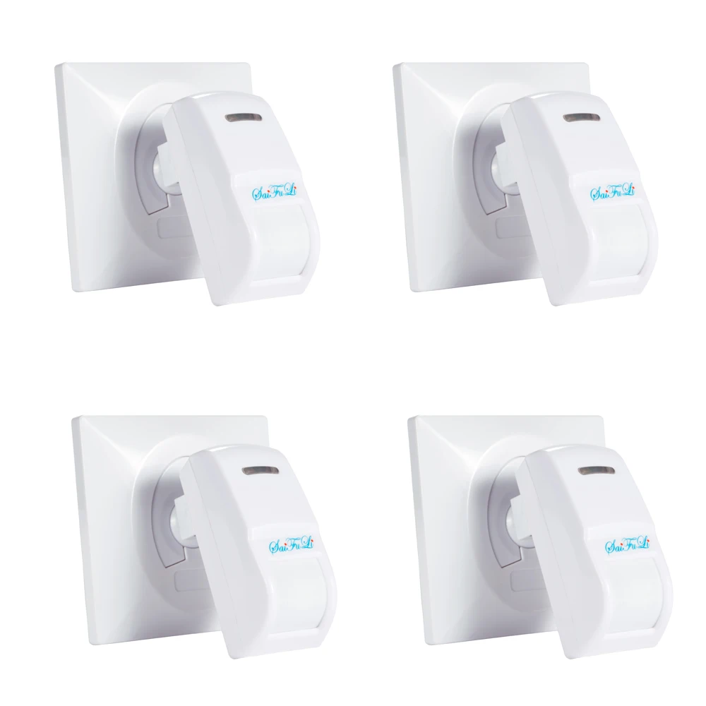 4 قطعة سلك الستار كاشف الأشعة  - مراجعة Motion Sensor Pir Wired وسعره