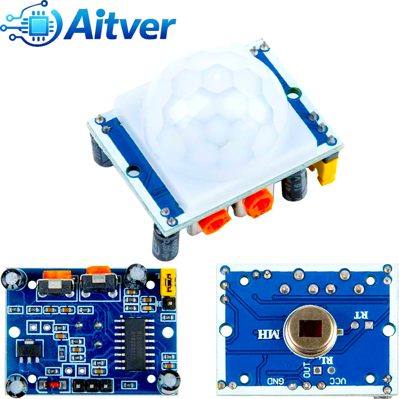 HC-SR501 PIR وحدة استشعار الحر - مراجعة Motion Sensor Pir Wired وسعره