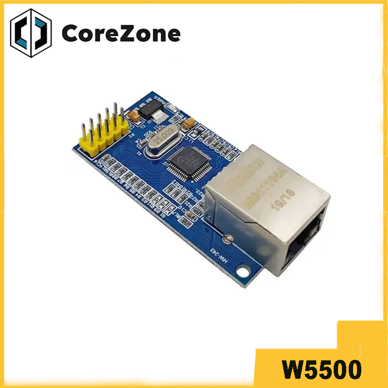وحدة شبكة إيثرنت W5500 مع برنا - مراجعة Ethernet Module W5500 وسعره