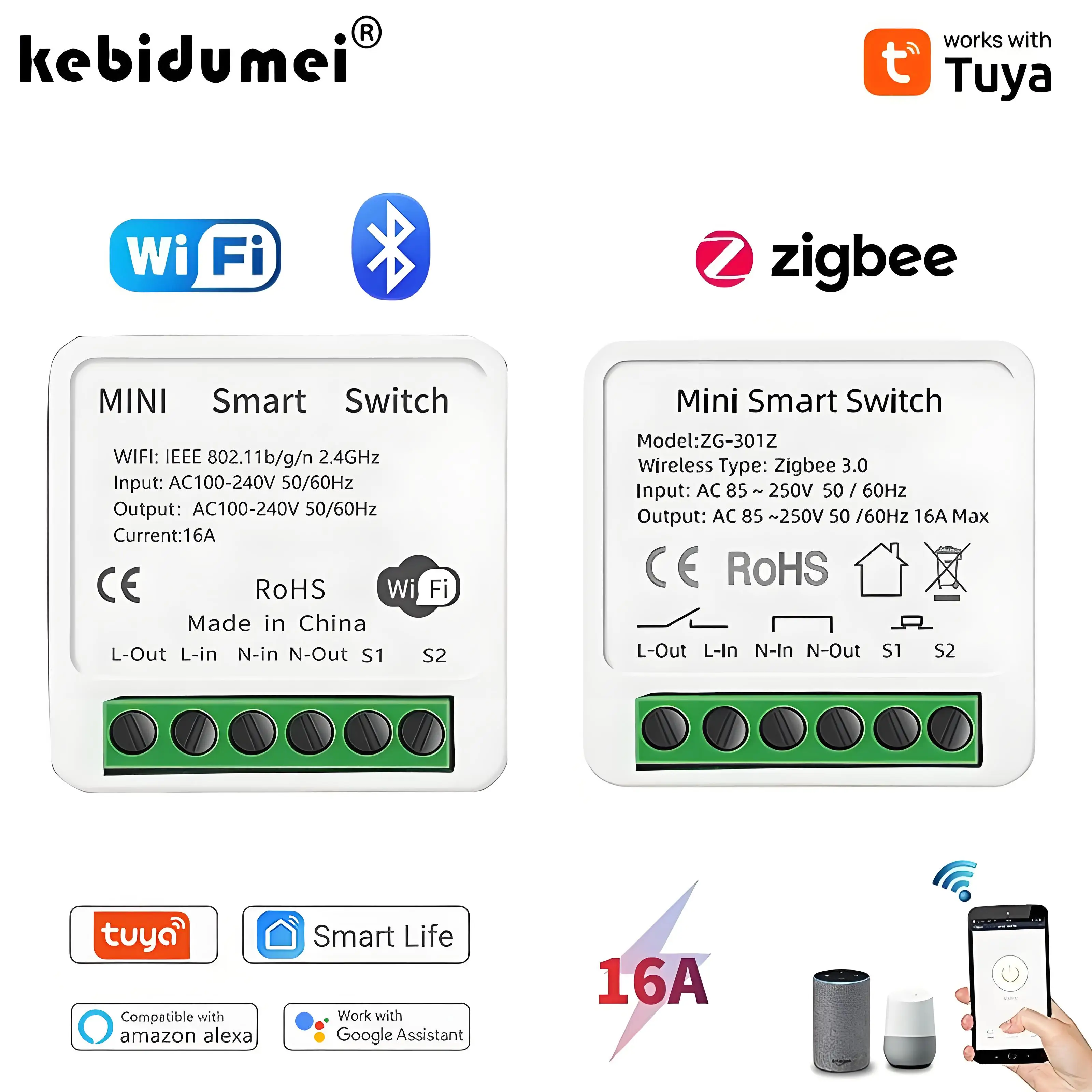 16A تويا زيجبي 3.0 مفتاح ذكي ص - مراجعة Diy Home Automation Controller وسعره