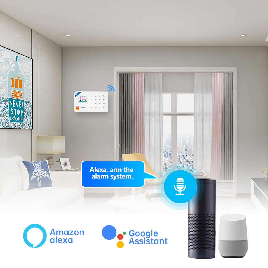 KERUI نظام إنذار أمان عدة W184 - مراجعة Smart Home Automation Diy وسعره