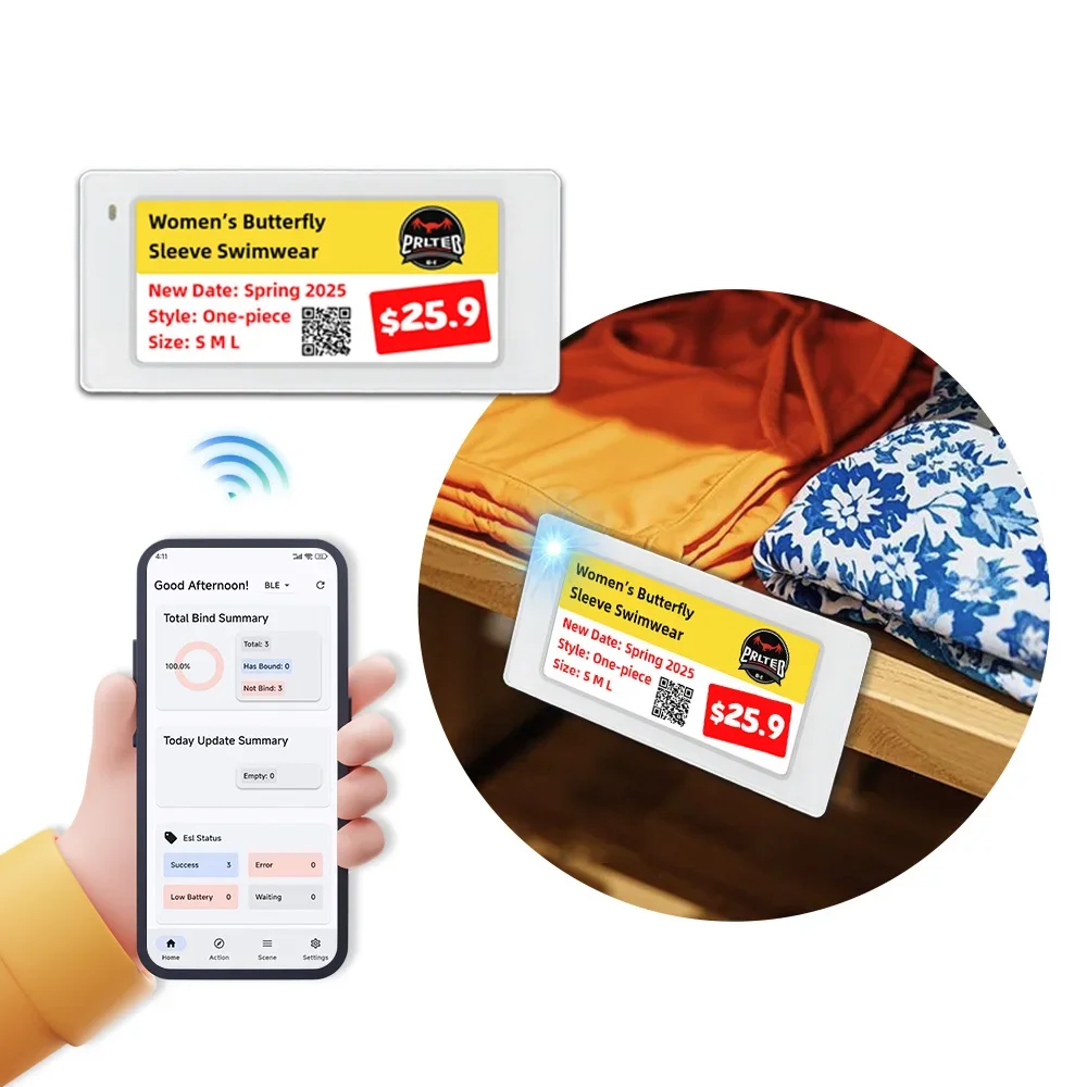 10 قطعة 2.9 بوصة حجم شارة السع - مراجعة Display Epaper 2.9 وسعره