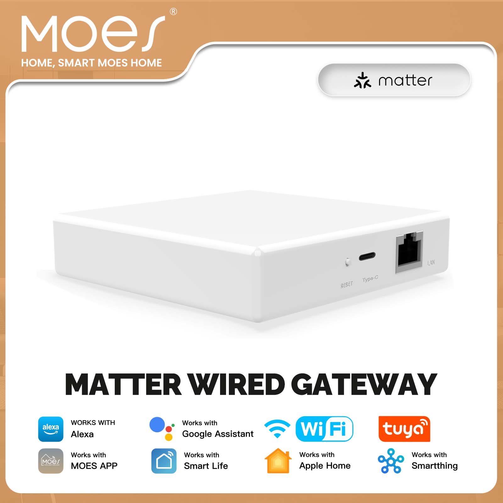 بوابة MOES Tuya ZigBee Matter  - مراجعة Matter Hub Thread وسعره