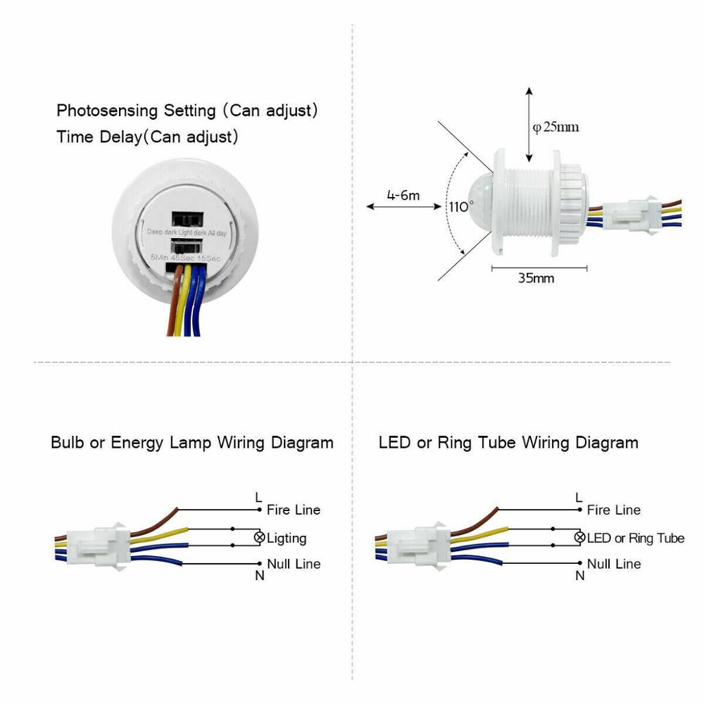مستشعر جسم الأشعة تحت الحمراء  - مراجعة Motion Sensor Pir Wired وسعره