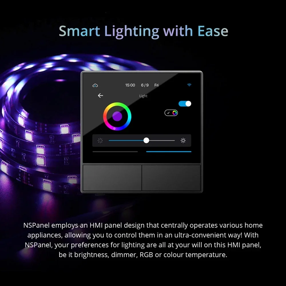 مفتاح حائط ذكي للتحكم بالمشاهد - مراجعة Home Automation Panel Diy وسعره