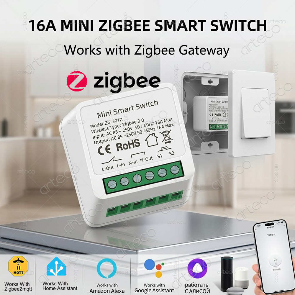 مفتاح ذكي صغير بتقنية Zigbee 3 - مراجعة Diy Home Automation Hub وسعره